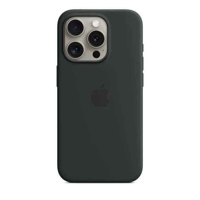 Silikon Classic Case Hülle iPhone 16 Pro schwarz