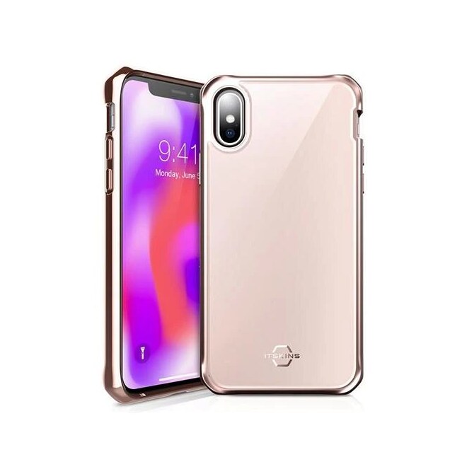ITSKINS HYBRID GLASS Hülle iPhone XS Max gold