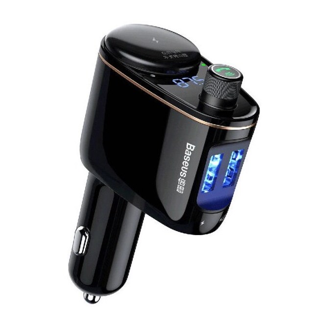 Baseus S-06 Bluetooth/USB-Auto-FM-Sender Transmitter schwarz