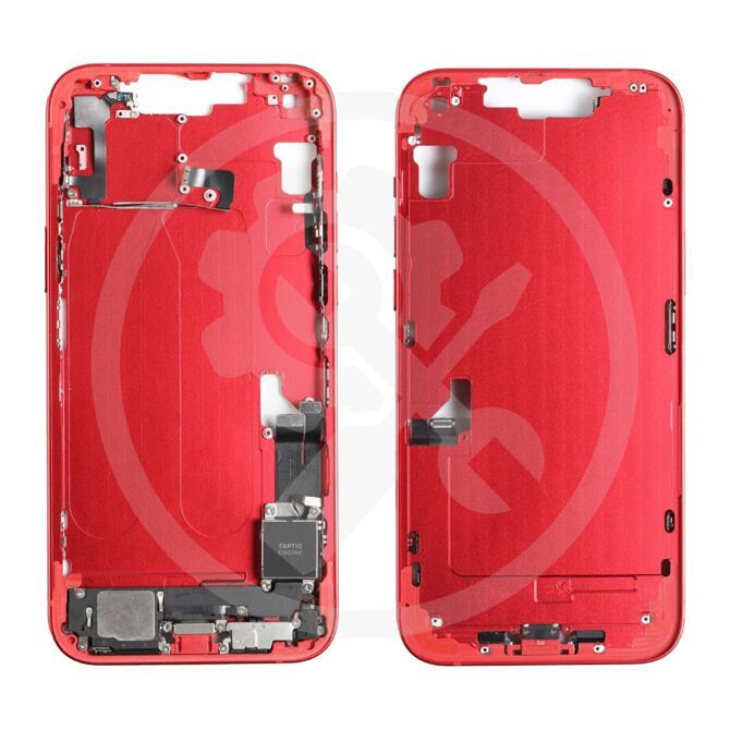 iPhone 14 Plus Mittelrahmen vormontiert (OEM) rot