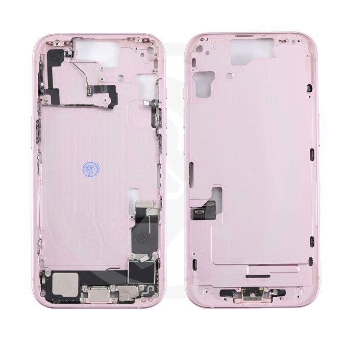 iPhone 15 Mittelrahmen vormontiert (OEM) pink
