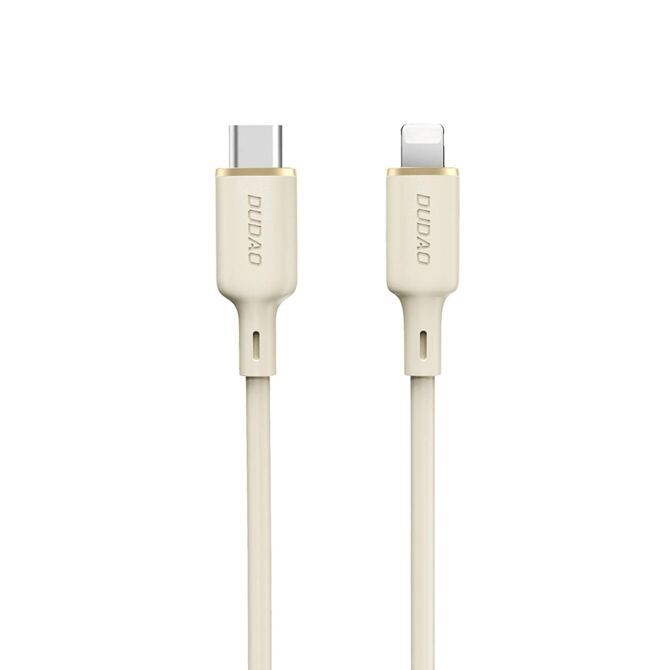Dudao 30W Ladekabel USB-C auf Lightning 2m beige