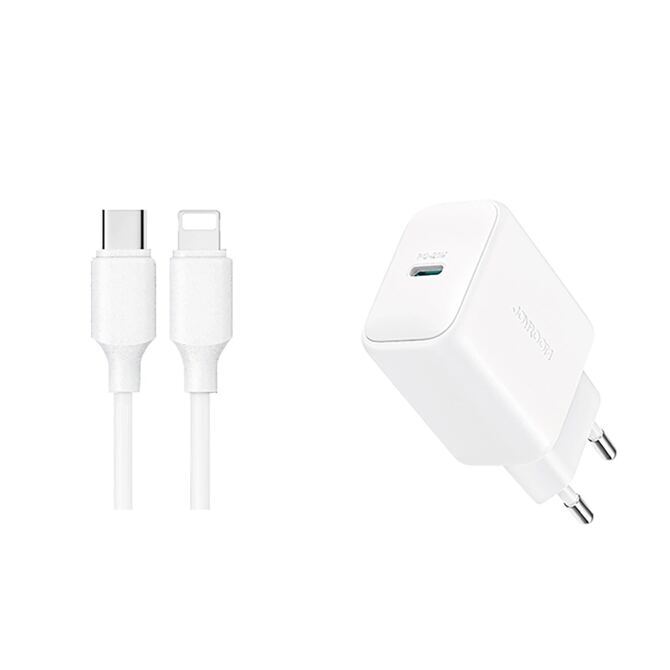 Joyroom 20W Power Adapter mit Ladebakel USB-C auf Lightning 1m weiss
