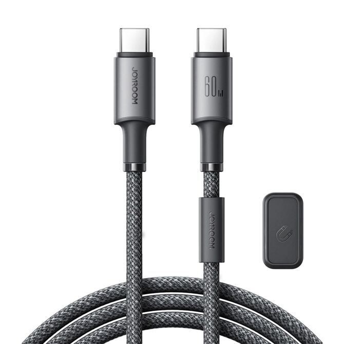 Joyroom Ladekabel 60W UBC- auf USB-C mit Magnet 1.2m grau