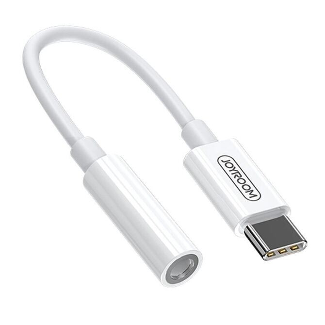 Joyroom Adapter Kopfhörer-Miniklinke zu USB-C weiss