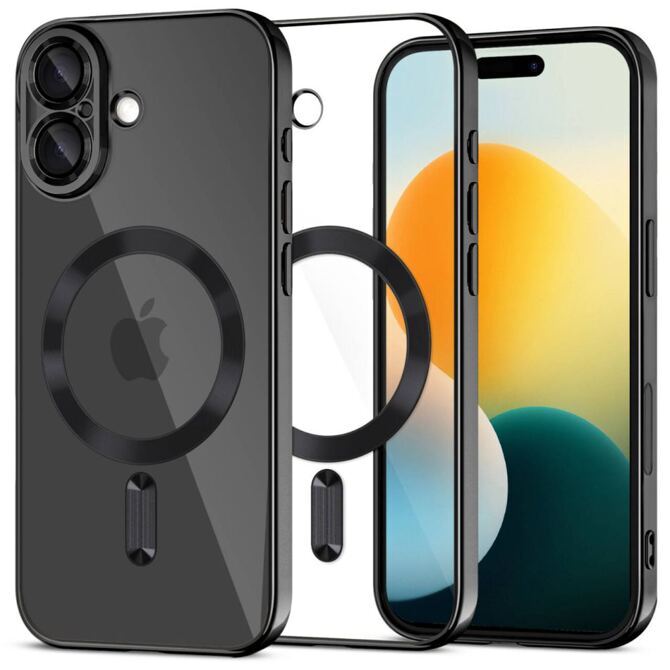 Tech-Protect MagFlex MagSafe Hülle iPhone 17 transparent/schwarz