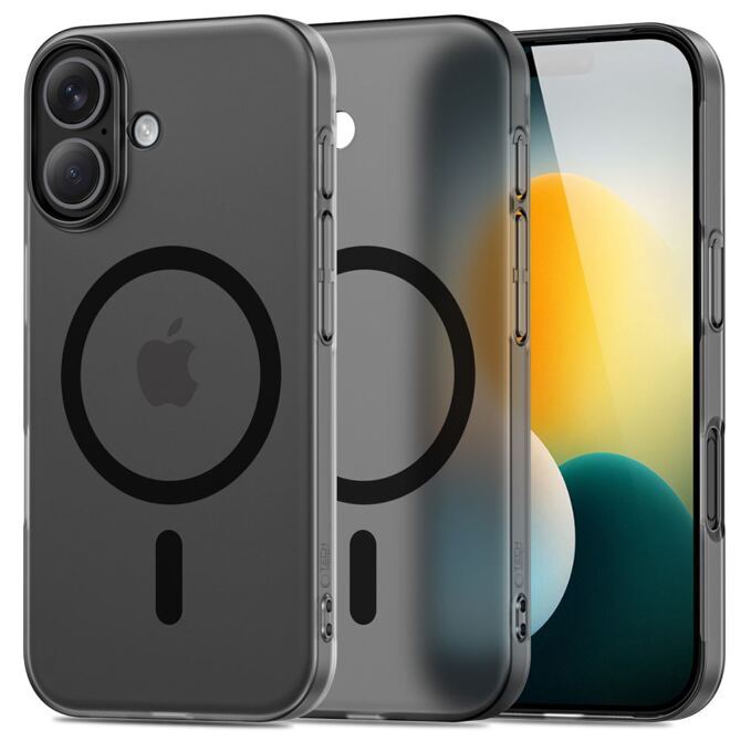 Tech-Protect MagSlim MagSafe Hülle iPhone 17 transparent-mattschwarz