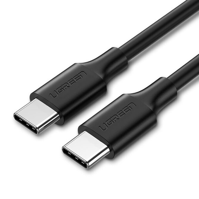 Ugreen Ladekabel 60W USB-C auf USB-C 1.5m schwarz