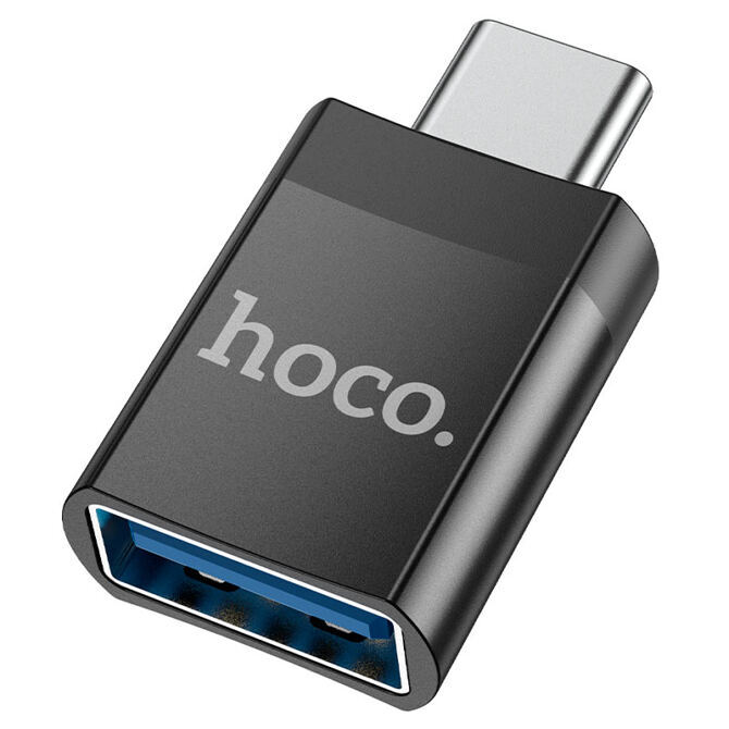 Hoco UA17 Adapter USB-C zu USB-A schwarz