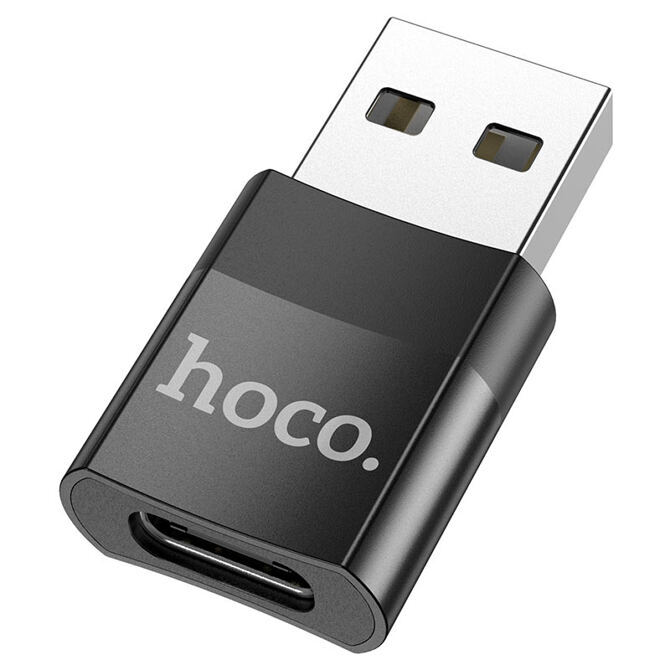 Hoco UA17 Adapter USB-A zu USB-C schwarz