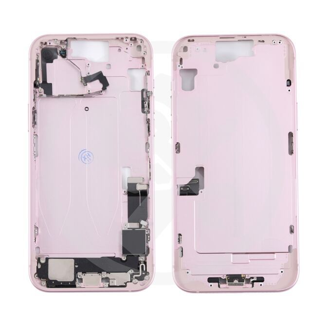 iPhone 15 Plus Mittelrahmen vormontiert (OEM) pink