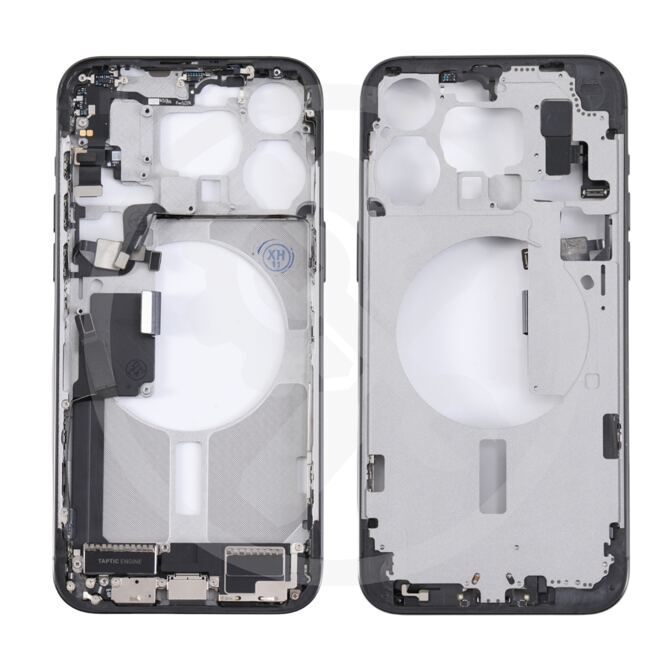 iPhone 15 Pro Max Mittelrahmen vormontiert (OEM) Titan schwarz