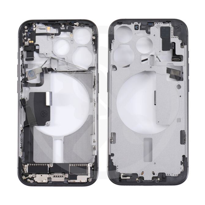 iPhone 15 Pro Mittelrahmen vormontiert (OEM) Titan schwarz