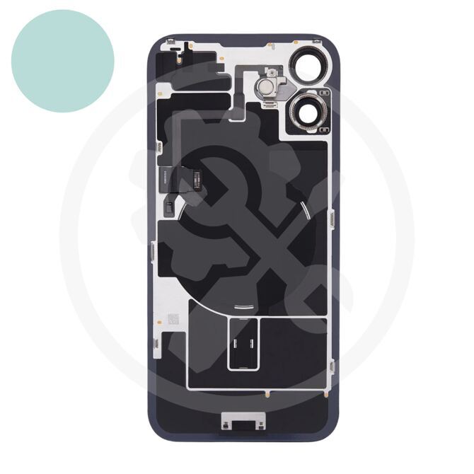 iPhone 16 Plus Rückglas (OEM) komplett blaugrün