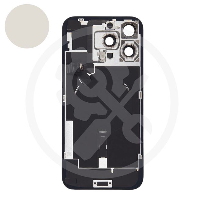 iPhone 16 Pro Max Diagnosable Rückglas (OEM) komplett Titan natur