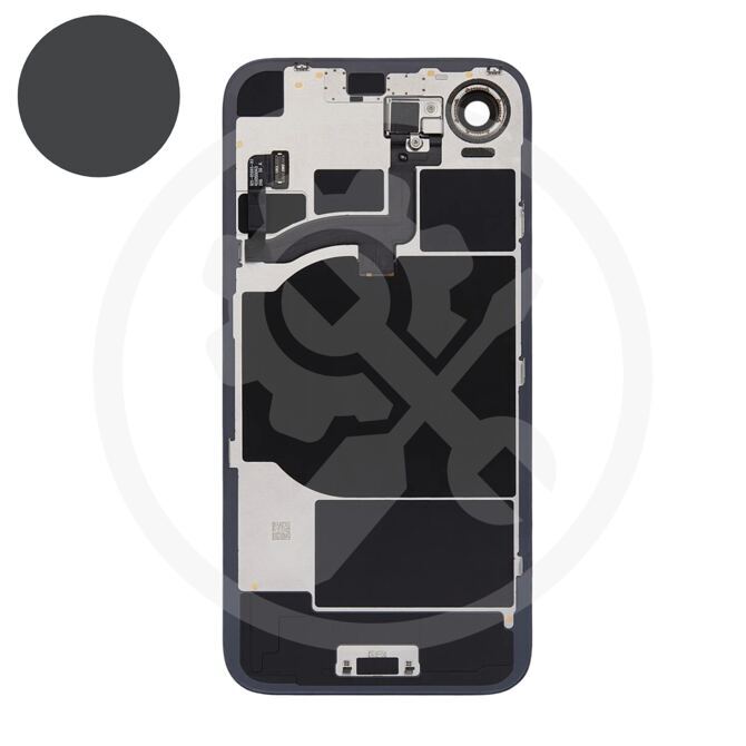 iPhone 16e Rückglas (OEM) komplett schwarz