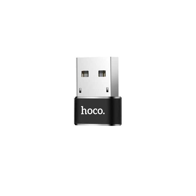 Hoco UA6 Mini Adapter USB-A zu USB-C schwarz