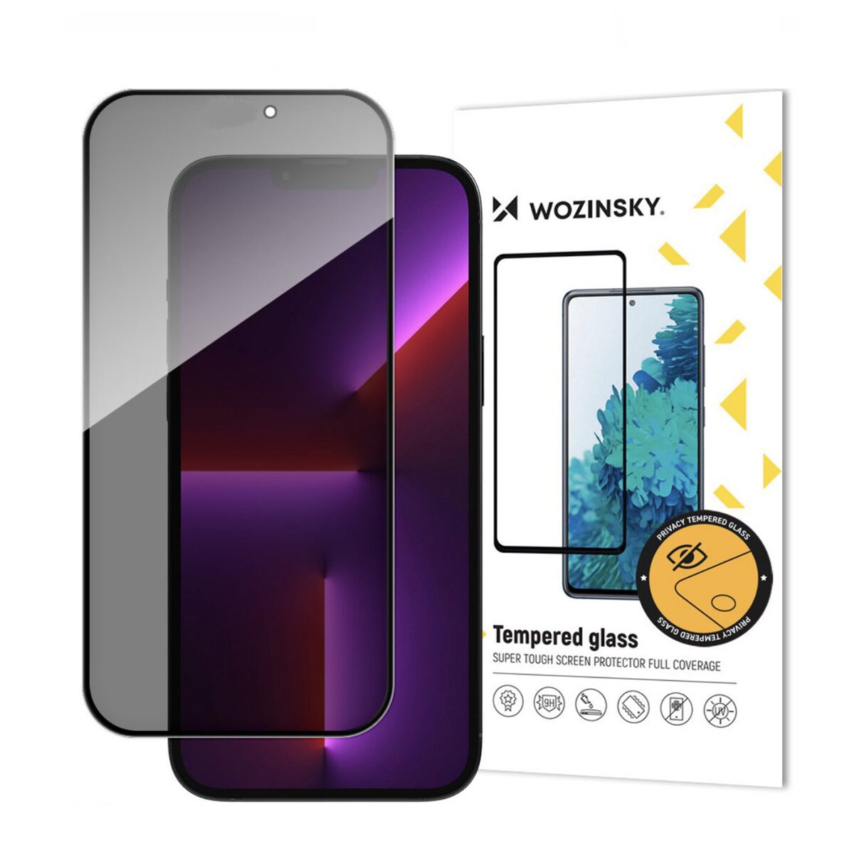 Wozinsky Privacy Glass Schutzglas iPhone 15 Plus / 16 Plus