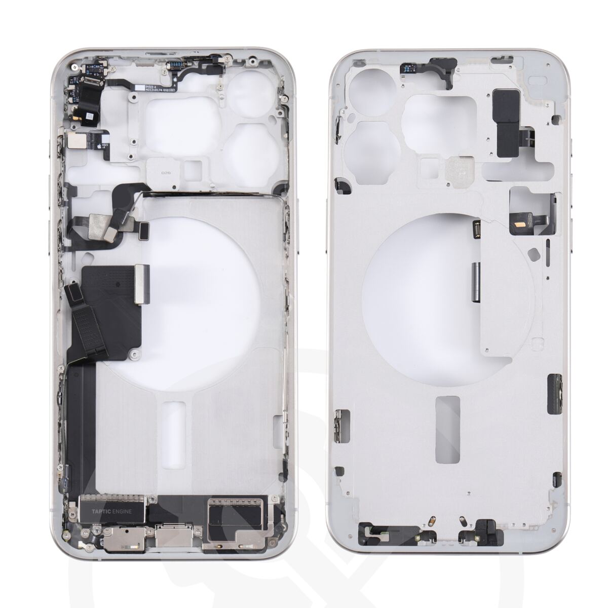 iPhone 15 Pro Max Mittelrahmen vormontiert (OEM) Titan weiss