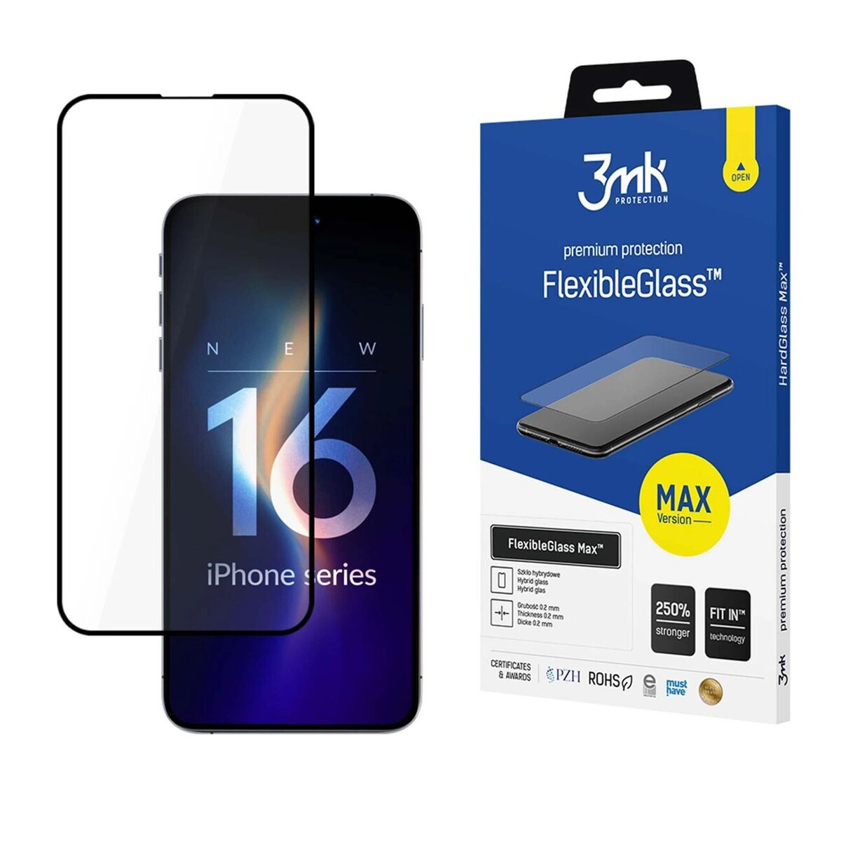 3mk Premium Flexible Schutzglas iPhone 16 Pro