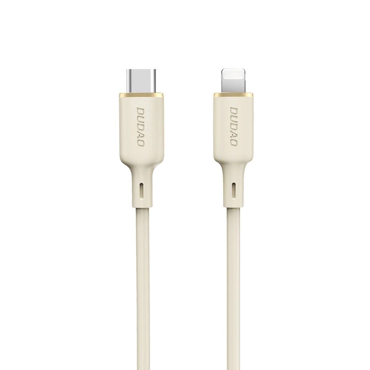Dudao 30W Ladekabel USB-C auf Lightning 2m beige