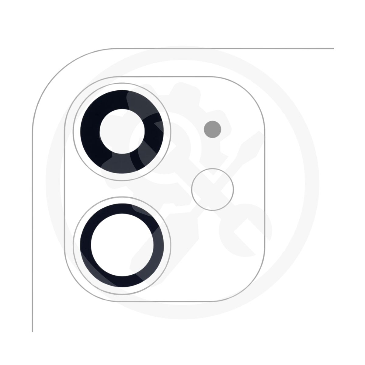 iPhone 11 Kameraglas-Set (OEM)