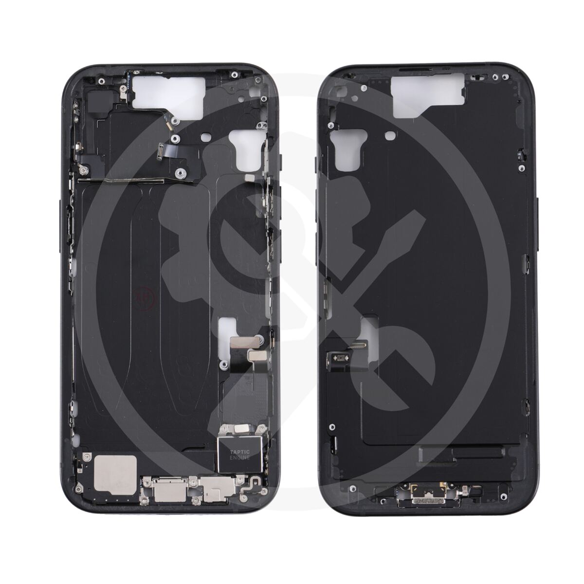 iPhone 15 Mittelrahmen vormontiert (OEM) schwarz